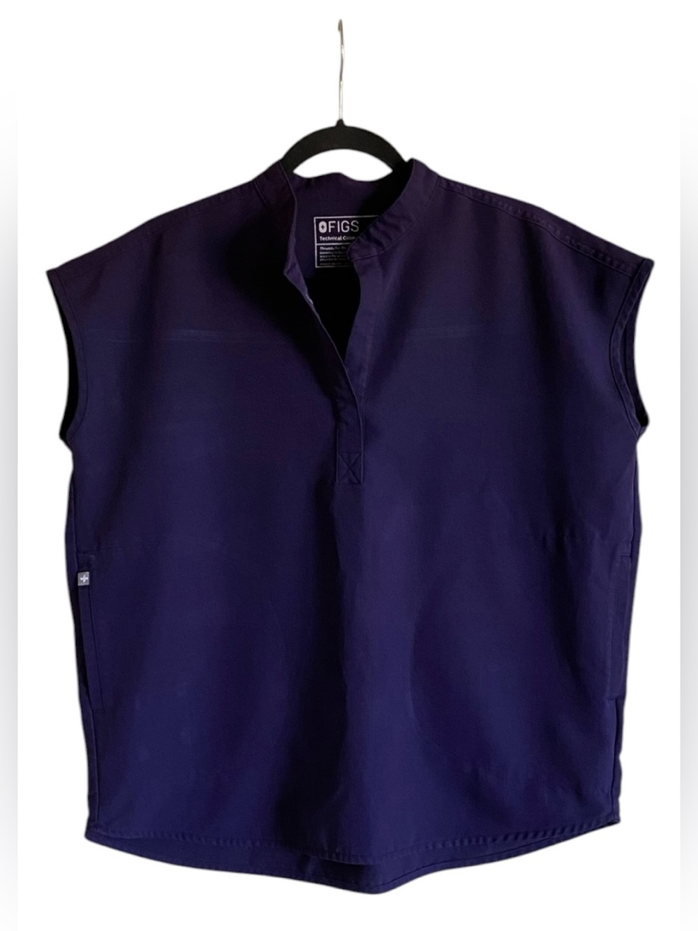 FIGS Purple Rafaela Oversized Scrub Top S